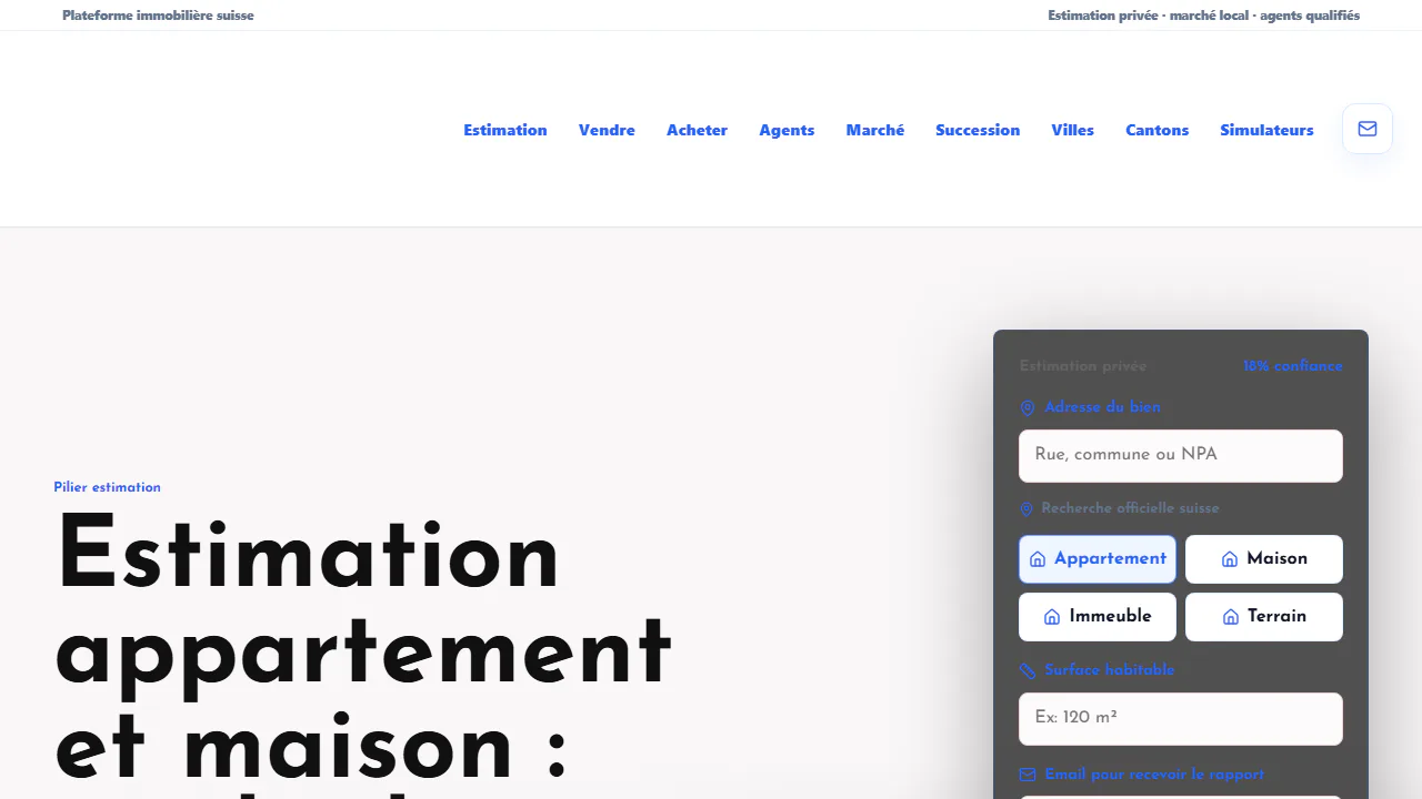 estimation-bien.ch — Estimation de bien
