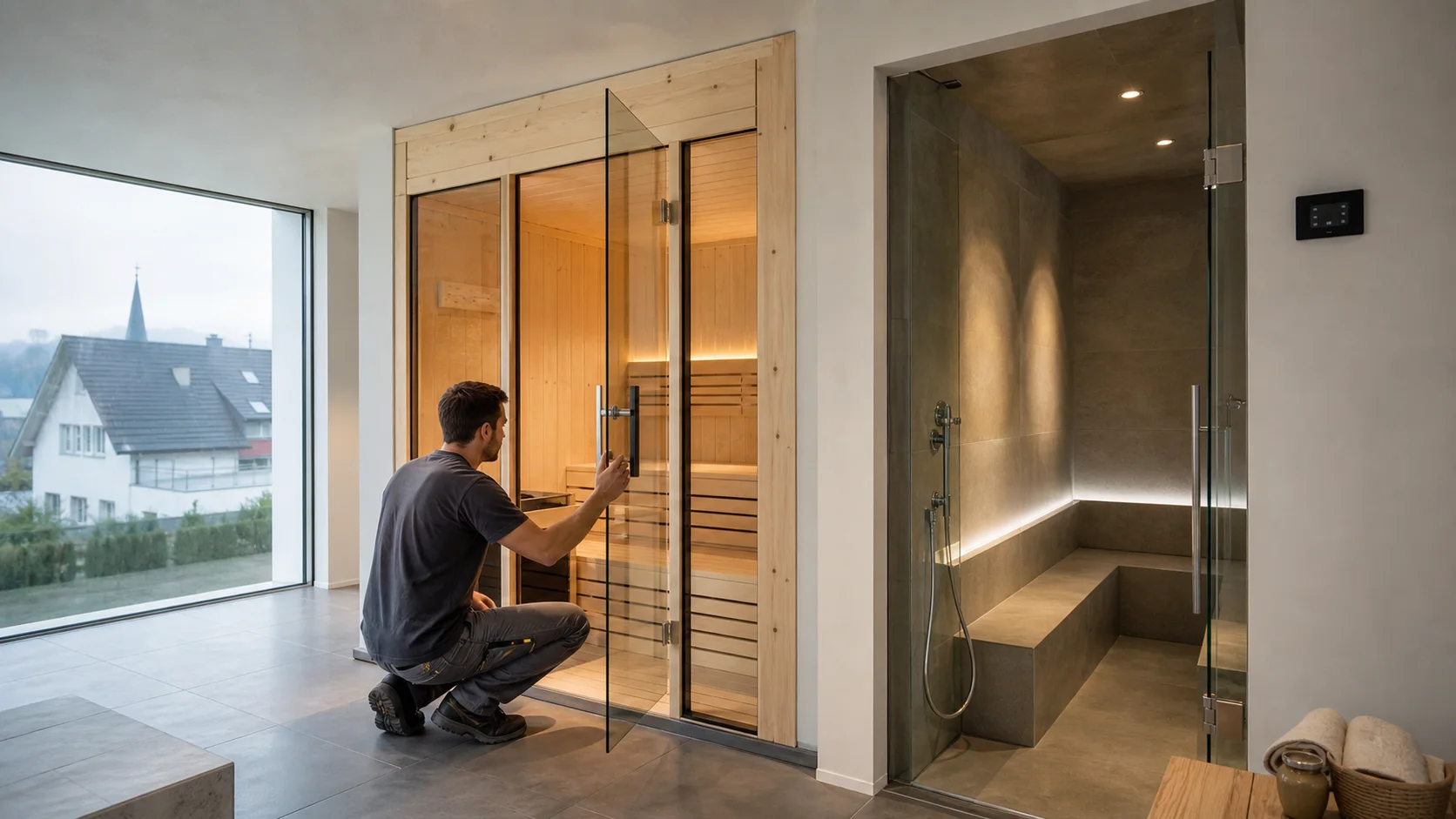 Realistisches lokales Bild für Sauna hammam Fribourg
