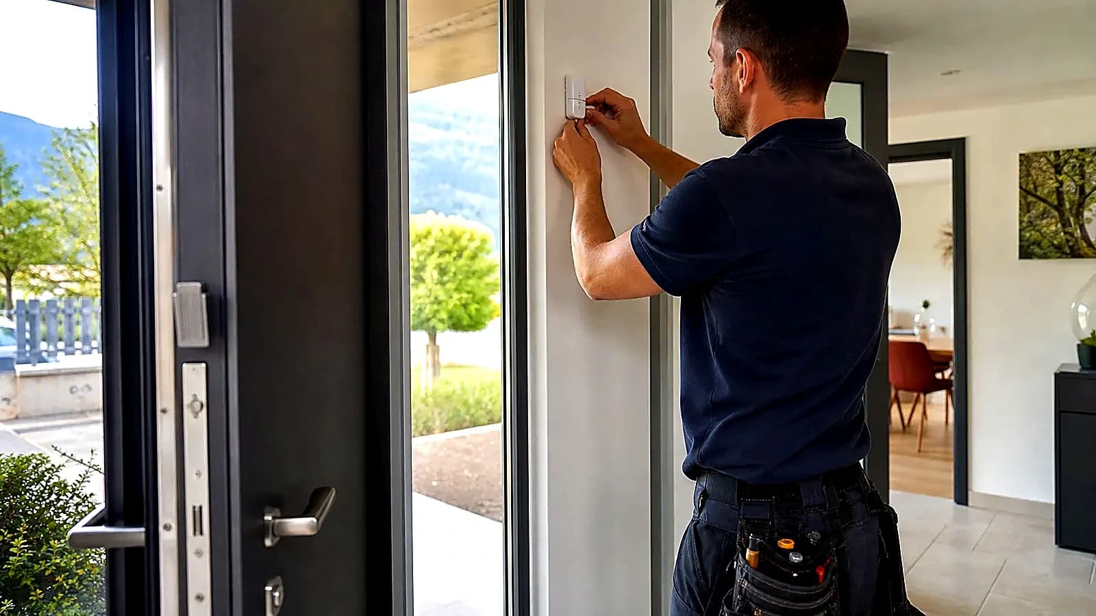 Dedicated realistic local image for Installateur alarme Sion