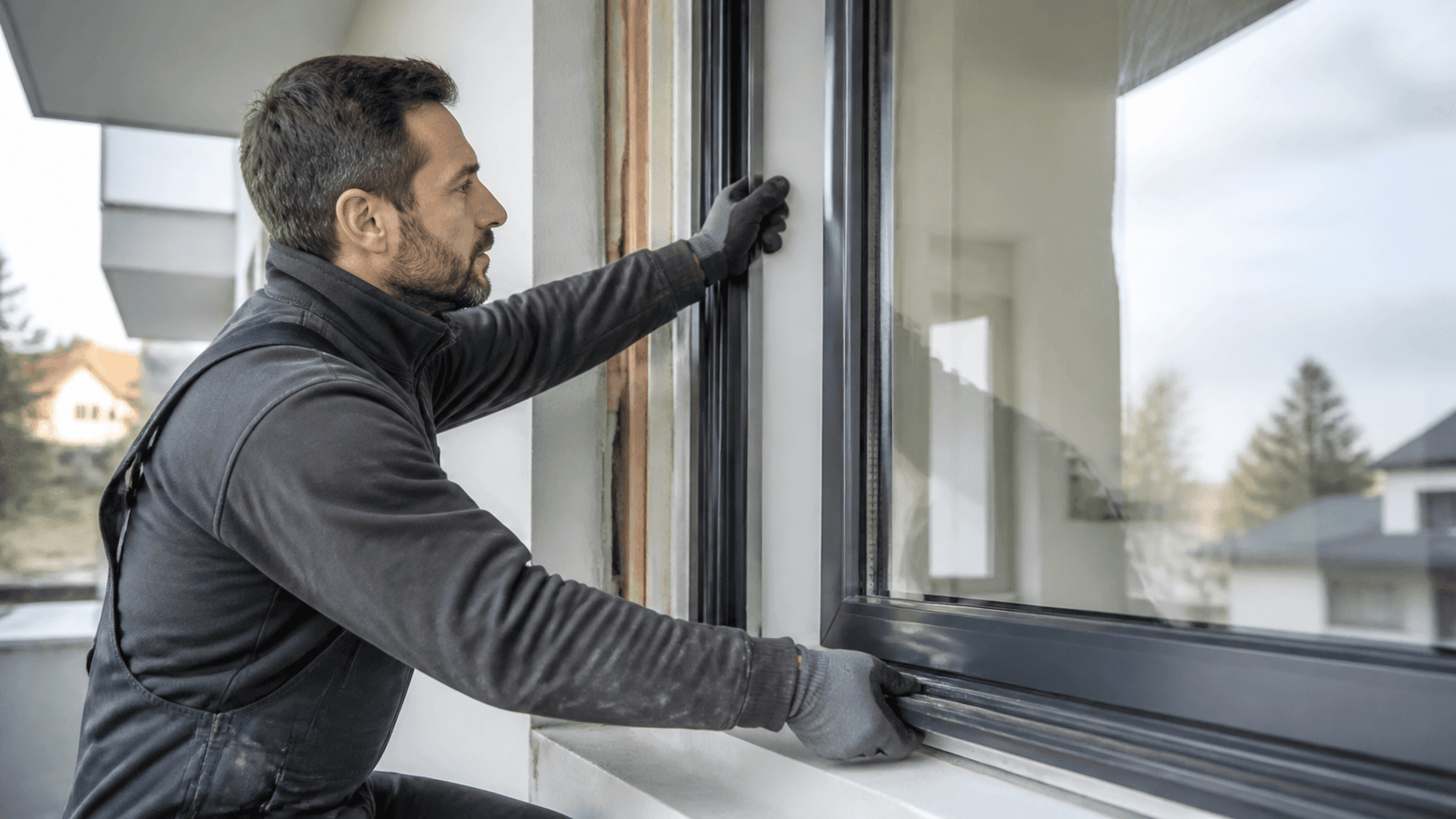 Intervention fenêtrier sur un chantier en Suisse romande