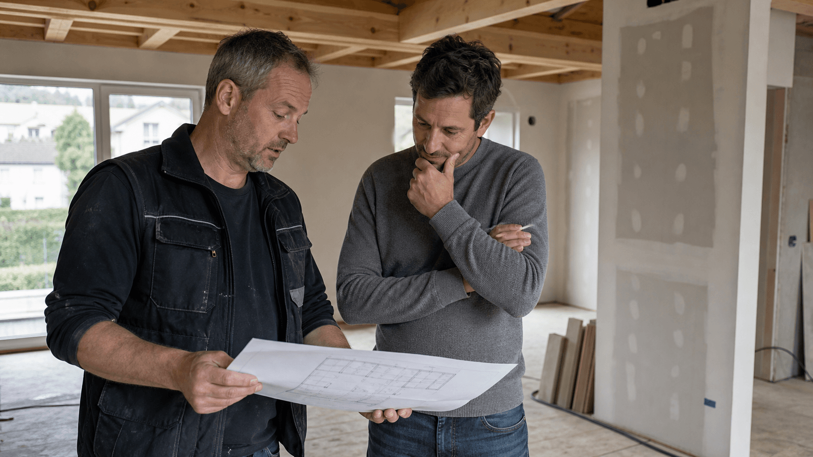 Artisan pour travaux pour un logement en Suisse romande