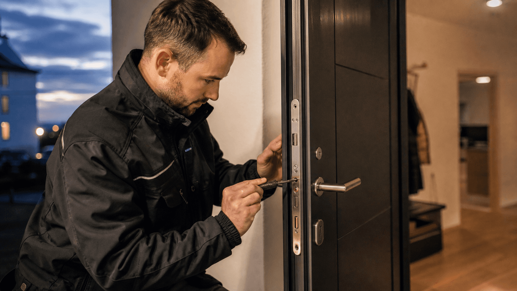 Serrurier en intervention dans un logement en Suisse romande