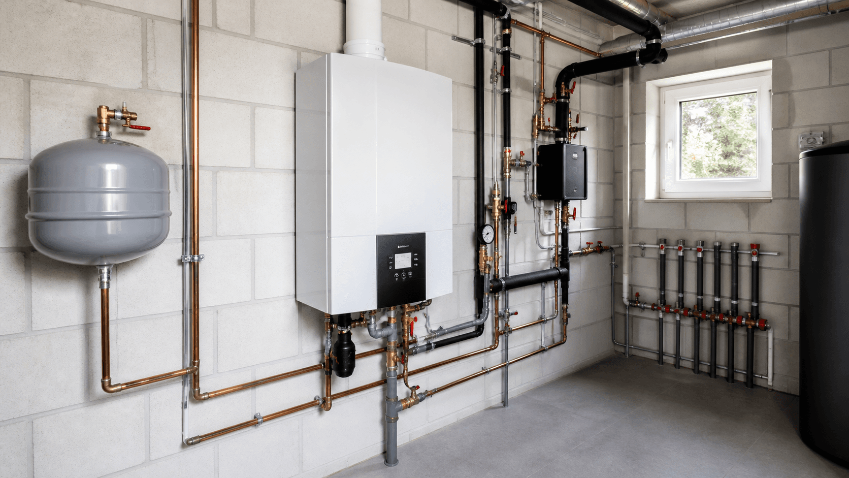 Intervention chaudière gaz sur un chantier en Suisse romande