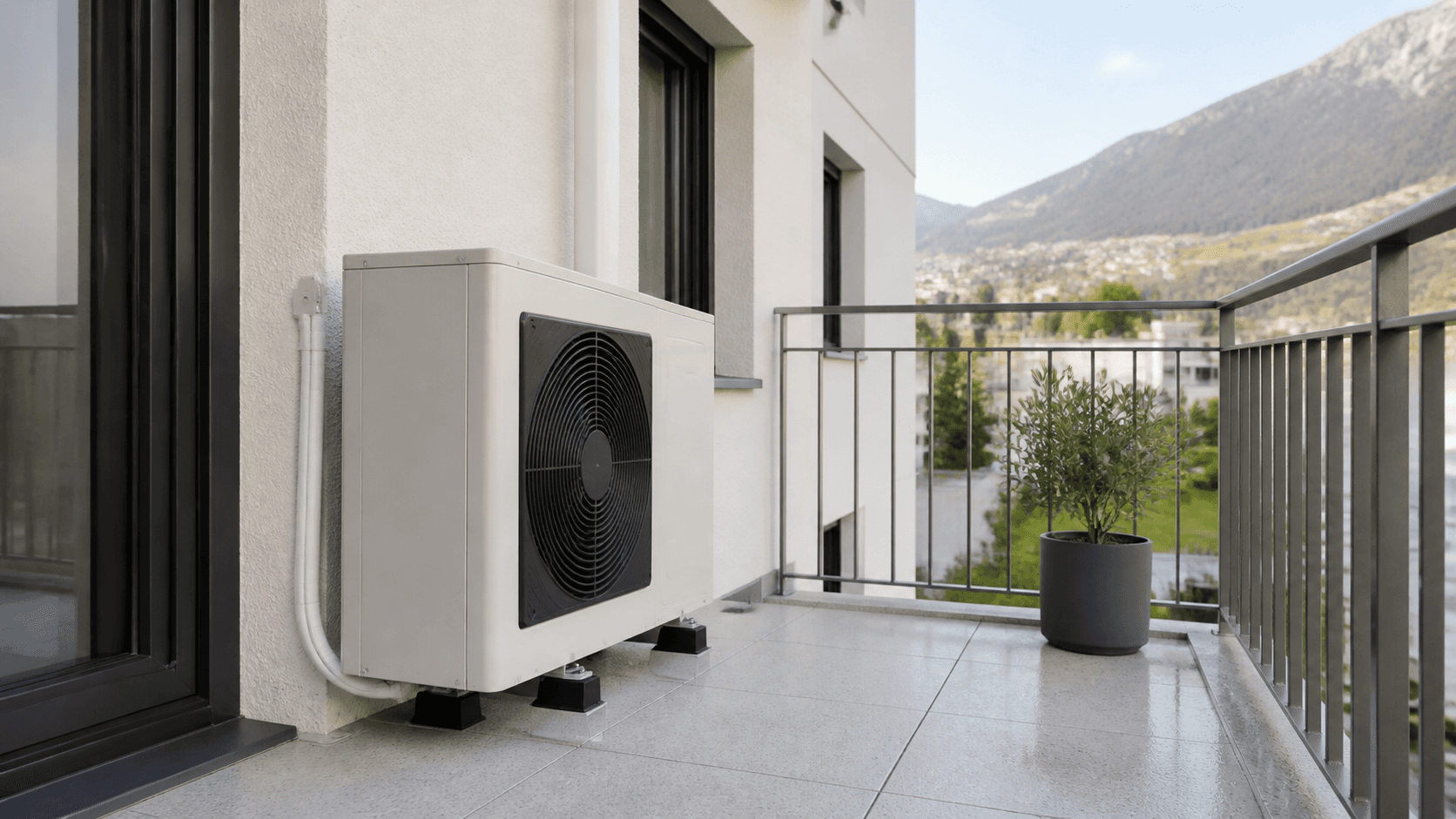 Intervention pompe à chaleur air/air sur un chantier en Suisse romande