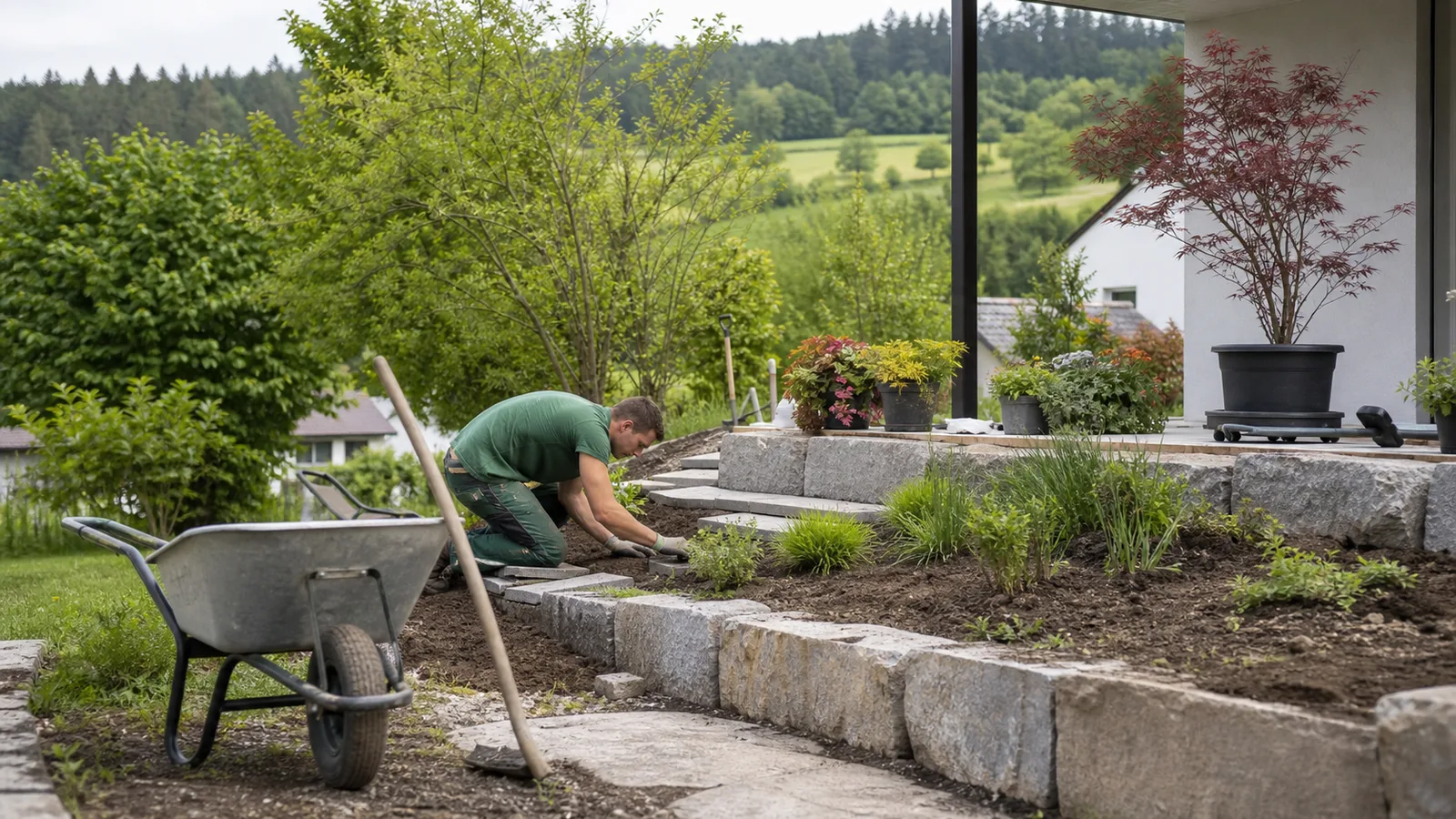 Realistisches lokales Bild für Gartenumgestaltung Freiamt