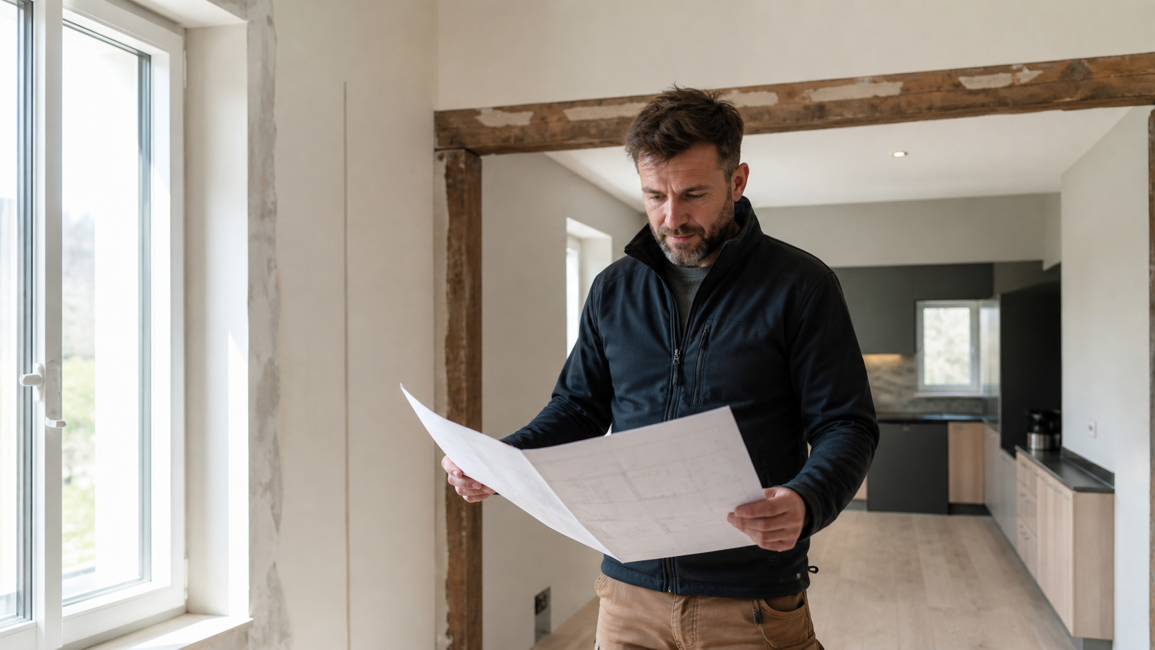 Renovationsunternehmen auf einer Baustelle in der Romandie