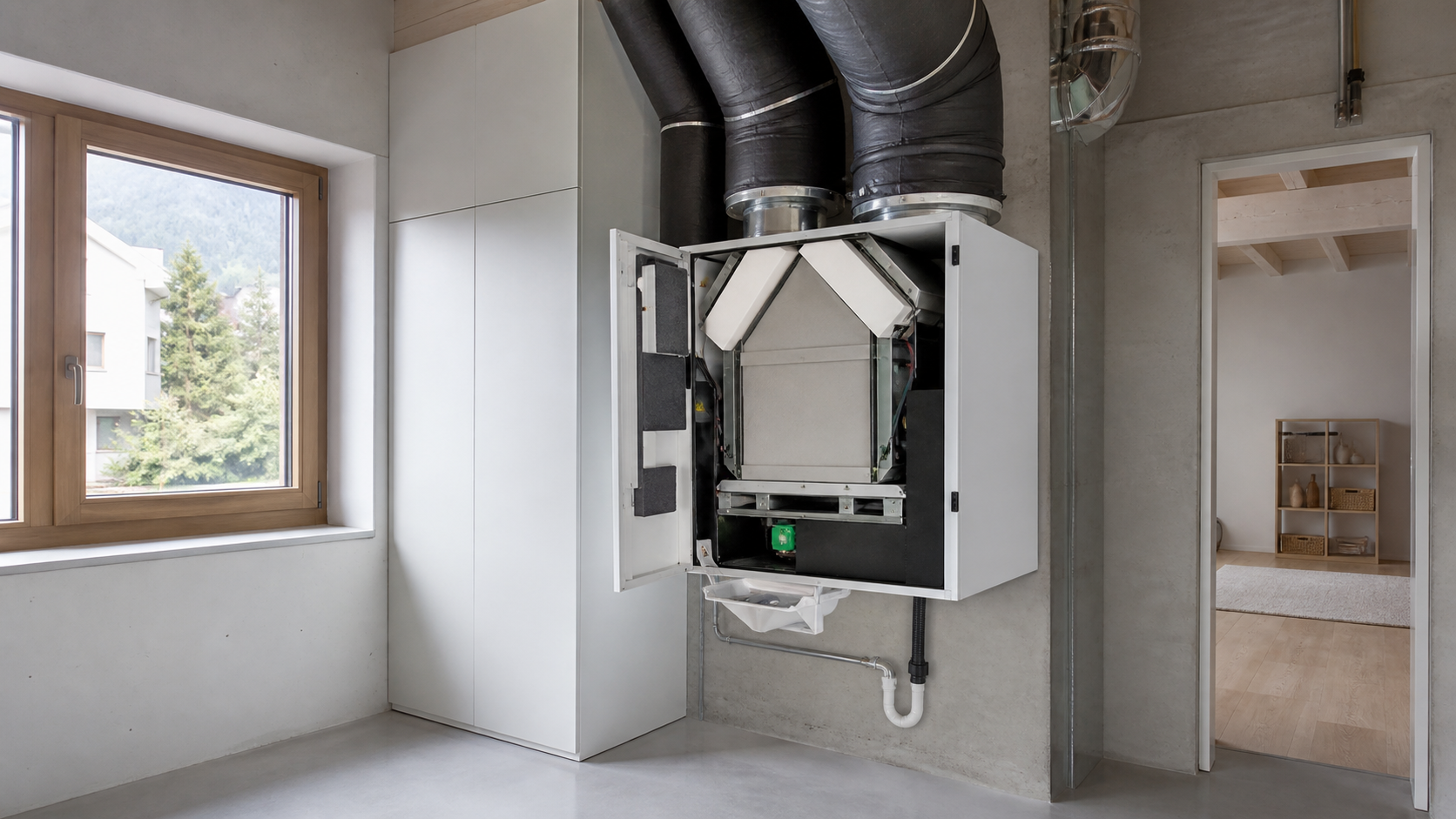 Balanced ventilation working on a project in French-speaking Switzerland